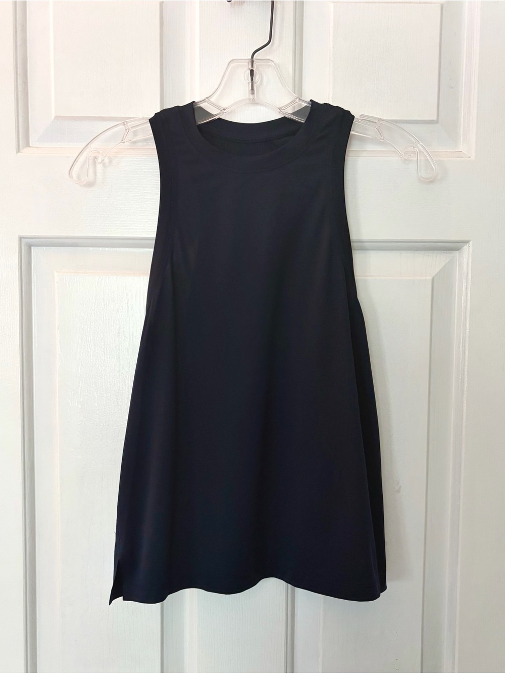 LuluLemon Navy High Round Neck Sleeveless A-Line Tank Top